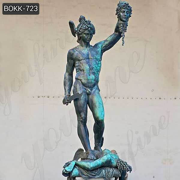 Classical Bronze Perseus with the Head of Medusa Sculptures