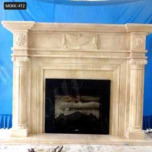 Contemporary Stone Fireplace Mantels and Surrounds Wholesale MOKK-412