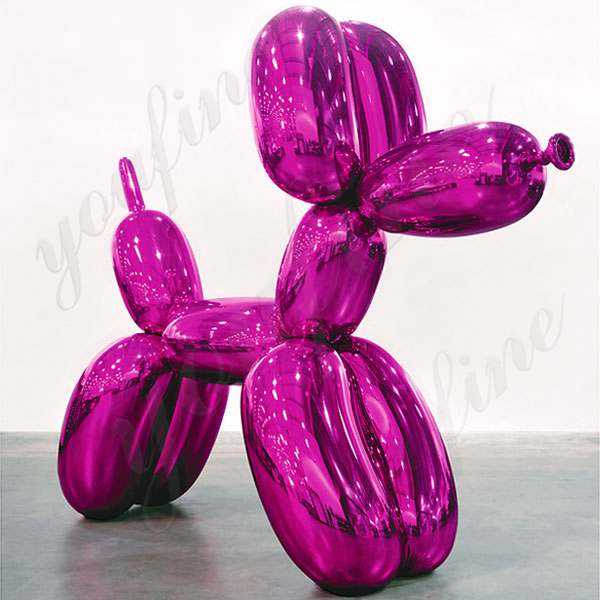 Distinctive Artist Jeff Koons and His Balloon Dog Sculpture