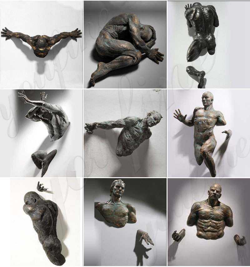 Factory Bronze Matteo Pugliese Art Sculpture Wall Statue