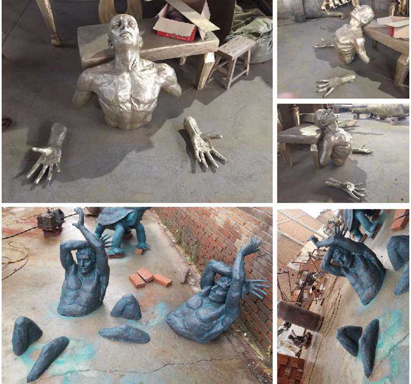 Factory Casting Bronze Matteo Pugliese Art Sculpture Wall Statue for sale