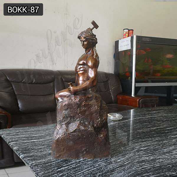 Antique Roman Bronze Self Made Man Statues