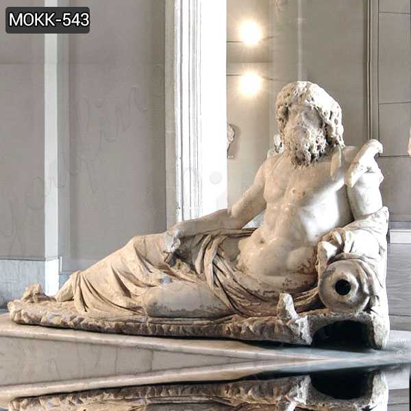 Famous Greek Ephesus God of the Rivers Oceanus Marble Statue MOKK-543