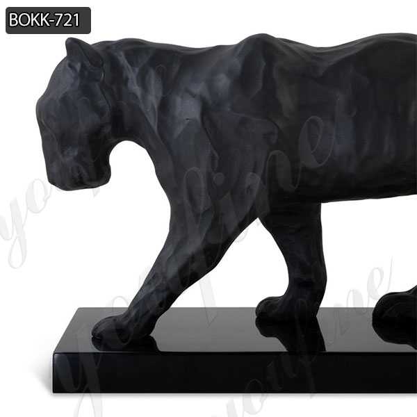Fine Cast Solid Bronze Black Panther Sculpture for sale