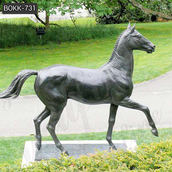 Antique Garden Bronze Standing Horse Sculpture from Factory Supply BOKK-731