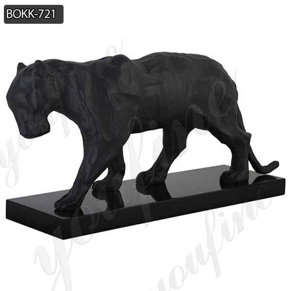 Good Price Fine Cast Solid Bronze Black Panther Sculpture BOKK-721