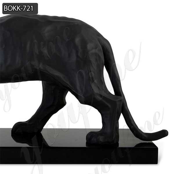 Good Prices Fine Cast Solid Bronze Black Panther Sculpture