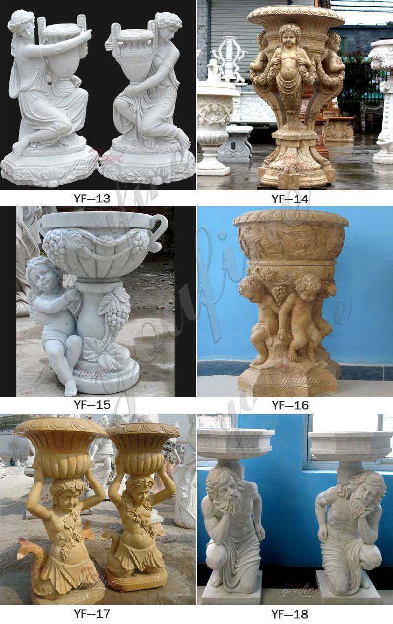 Granite Modern Outdoor Plant Pots for Yard