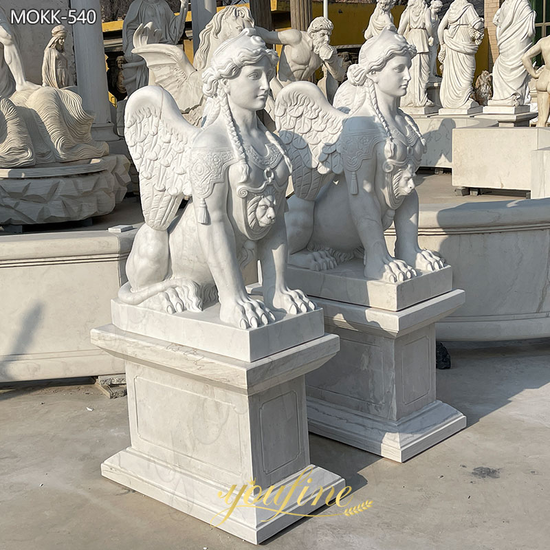 Greek Sphinx Marble Statue