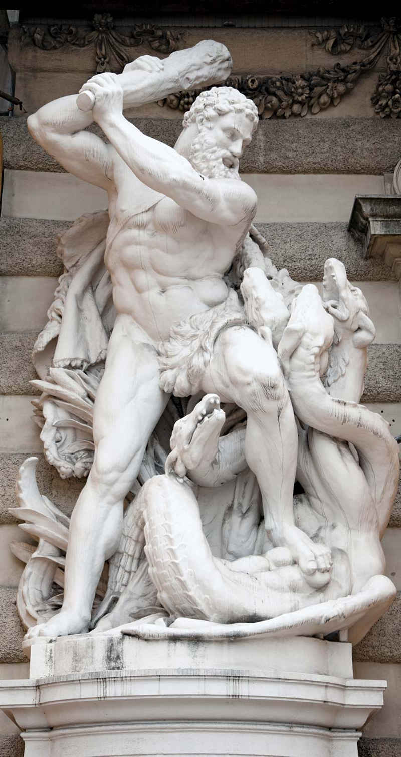 Hercules and the Lernaean Hydra Sculpture
