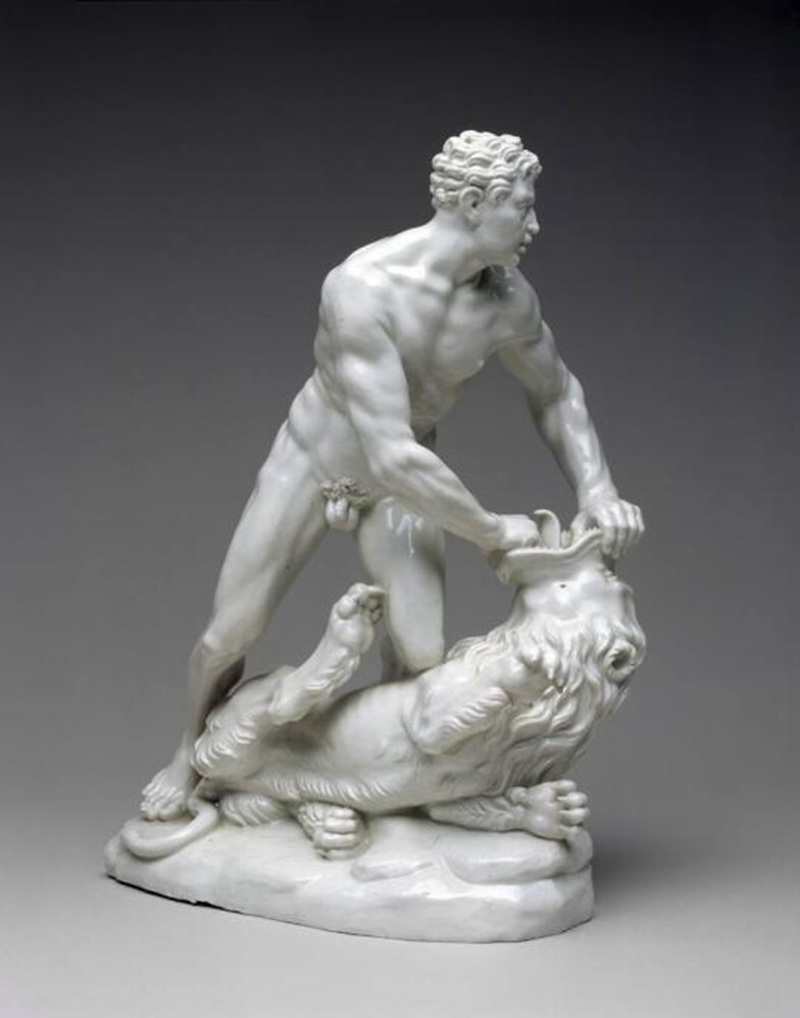 Hercules and the Nemean Lion Sculpture