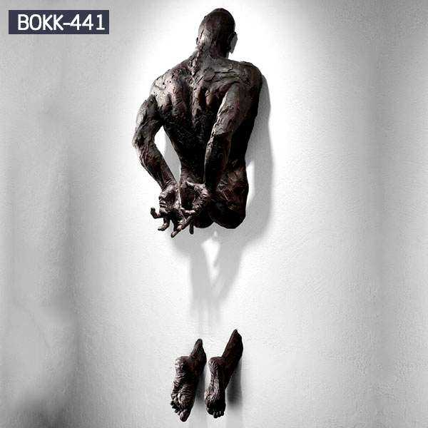 Abstract Bronze Man Sculptures