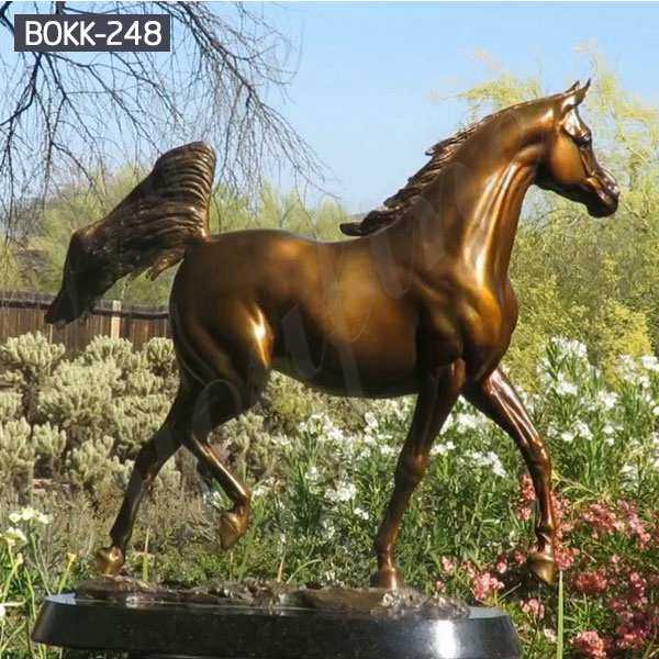 Large Outdoor Decorative Bronze Horse Metal Sculpture Supplier BOKK-248
