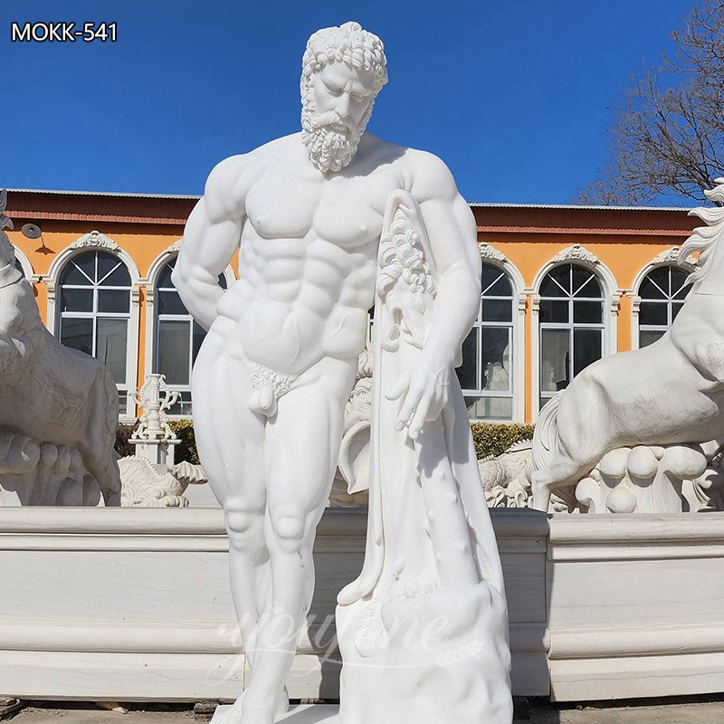 Life Size Handmade Marble Farnese Hercules Roman God Statue MOKK-541