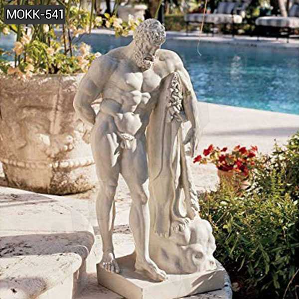 Life Size Handmade Marble Farnese Hercules Roman God Statue