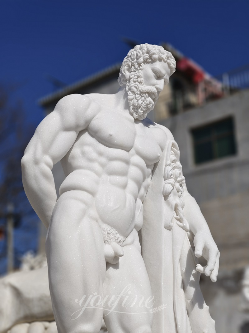 Marble Farnese Hercules Roman God Statue