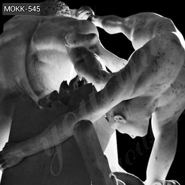 Marble Statue of Hercules and Lichas details