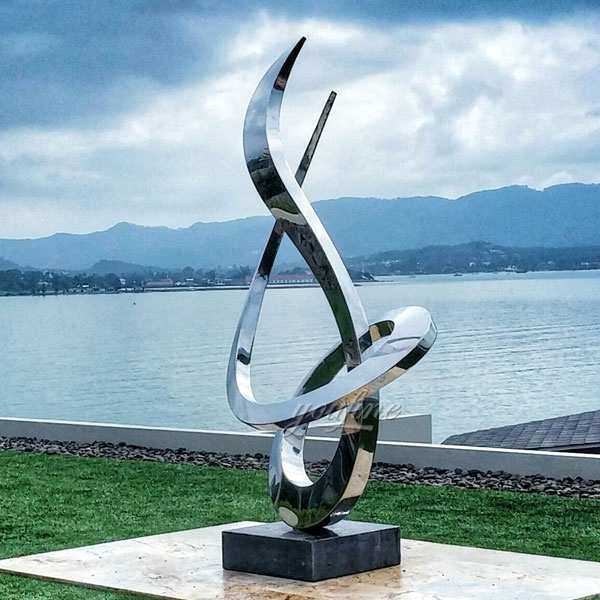 Symbol Decoration of Modern City Stainless Steel Sculpture