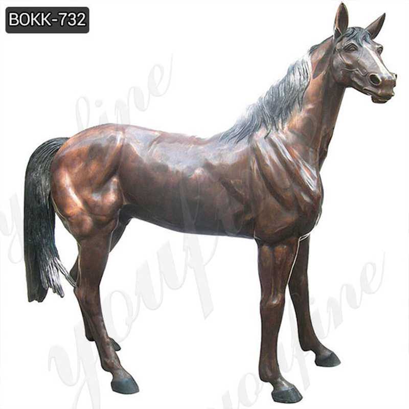 Outdoor Casting Bronze Life Size Horse Statue for Garden Manufacturer