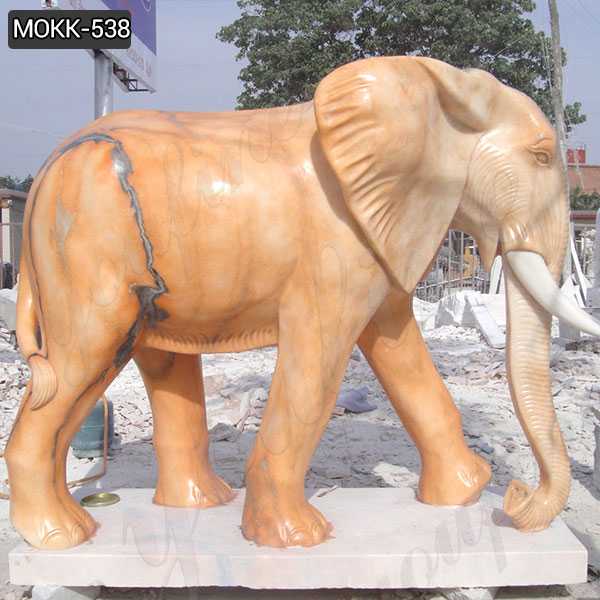 Outdoor Large Size Marble Elephant Statue