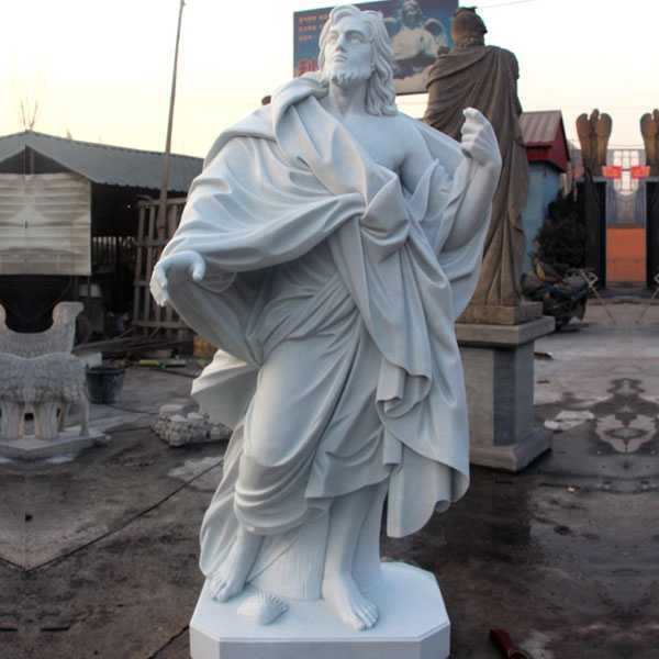 outdoor marble religious statues