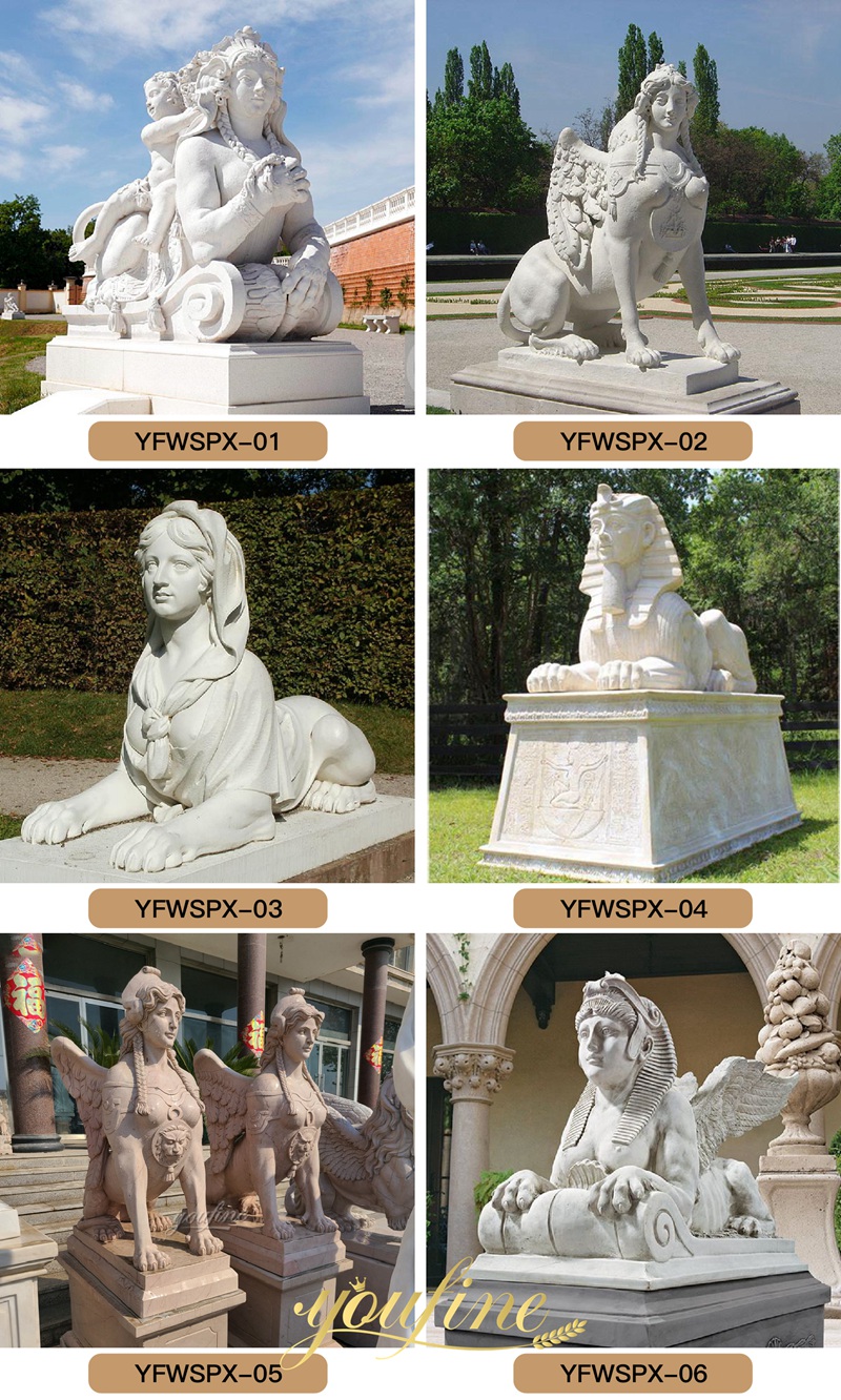 Sphinx sculptures
