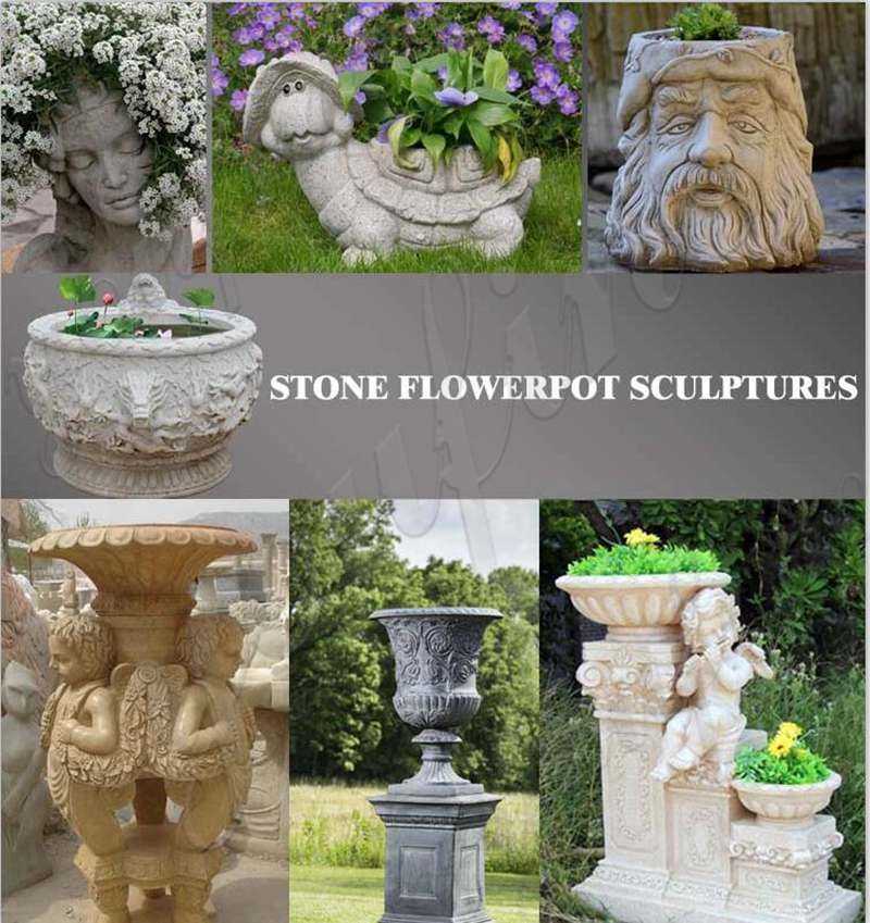 Stone Extra Large Outdoor Planters for Sale from Factory Supply