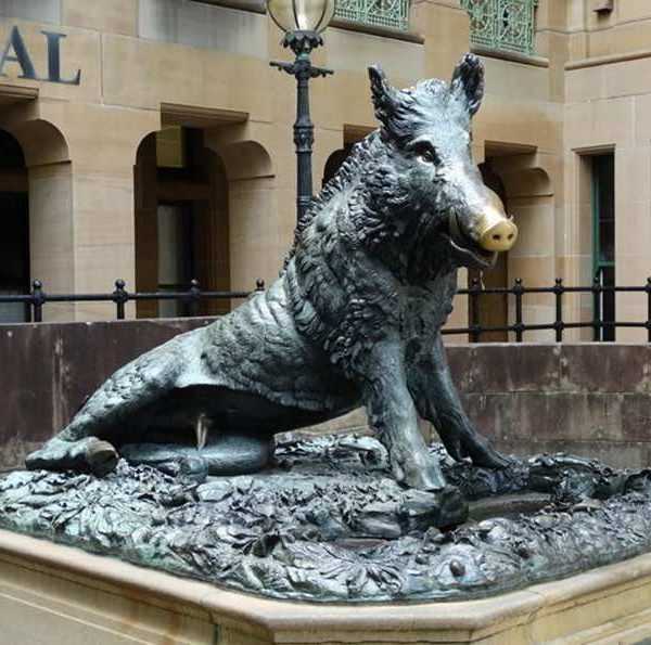 life size Bronze Wild Boar Sculptures