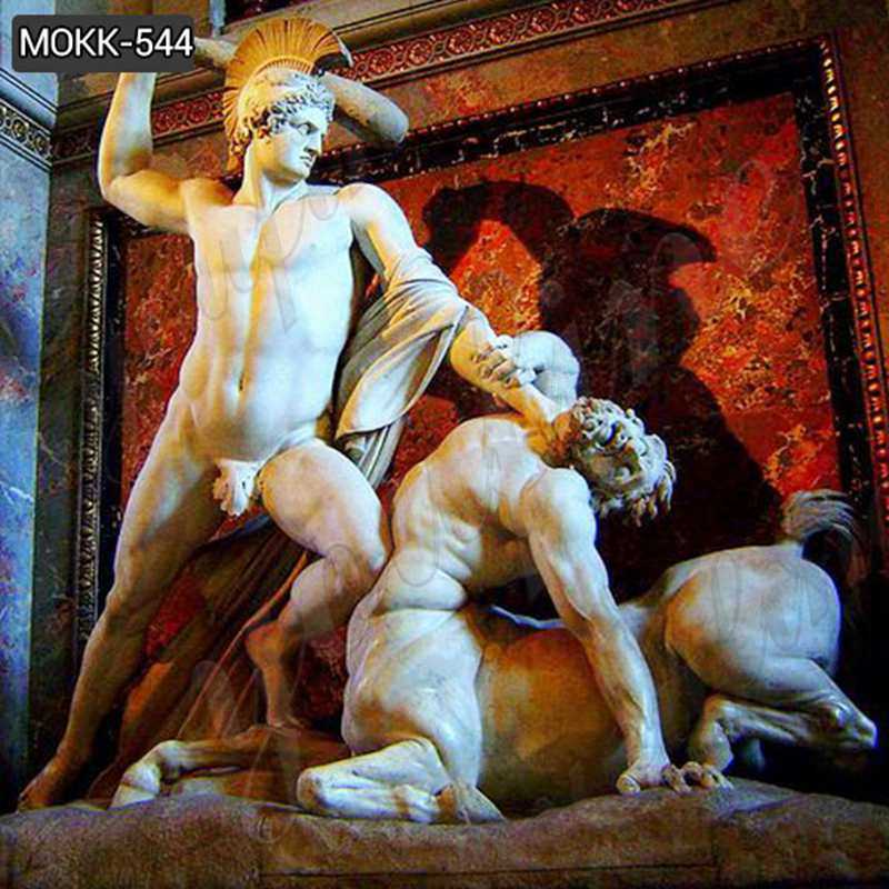 Theseus and the Centaur Stone Statues