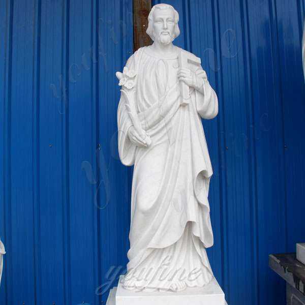 White Marble St Joseph Garden Statue with Competitive Price