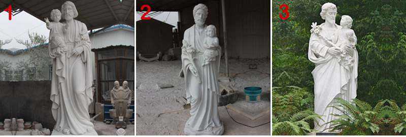 White Marble St Joseph Garden Statue with Competitive Prices