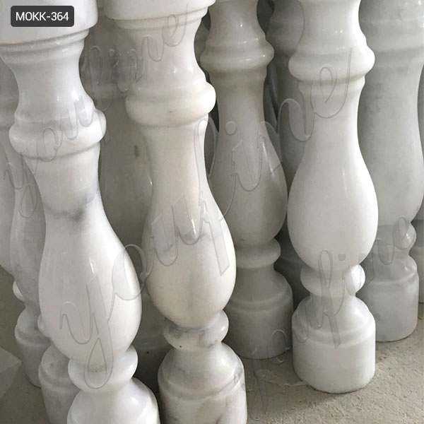 White Marble Stairs Pillars and Railings from Factory Supply
