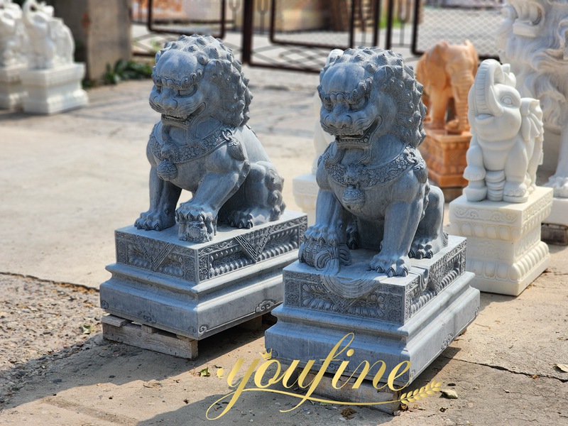 chinese guardian lions statue