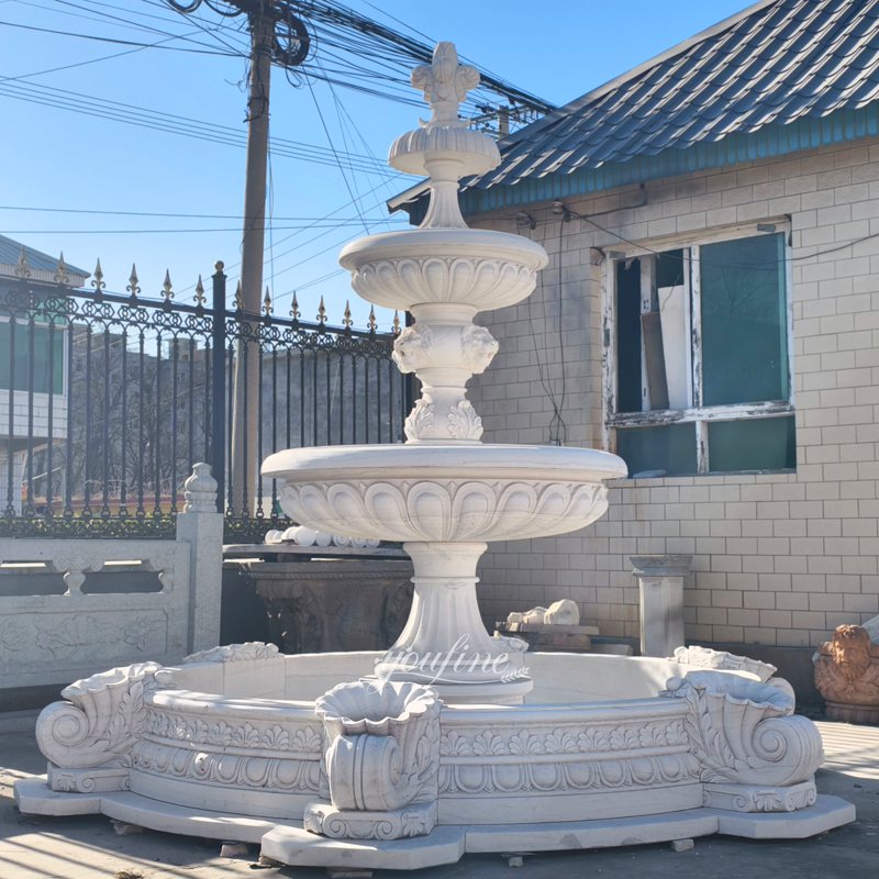 factory supplier marble 3 Tier Garden Fountain
