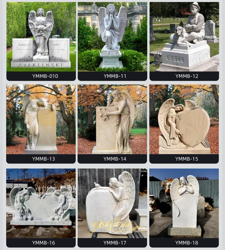 Marble Monument weeping angel statue for sale