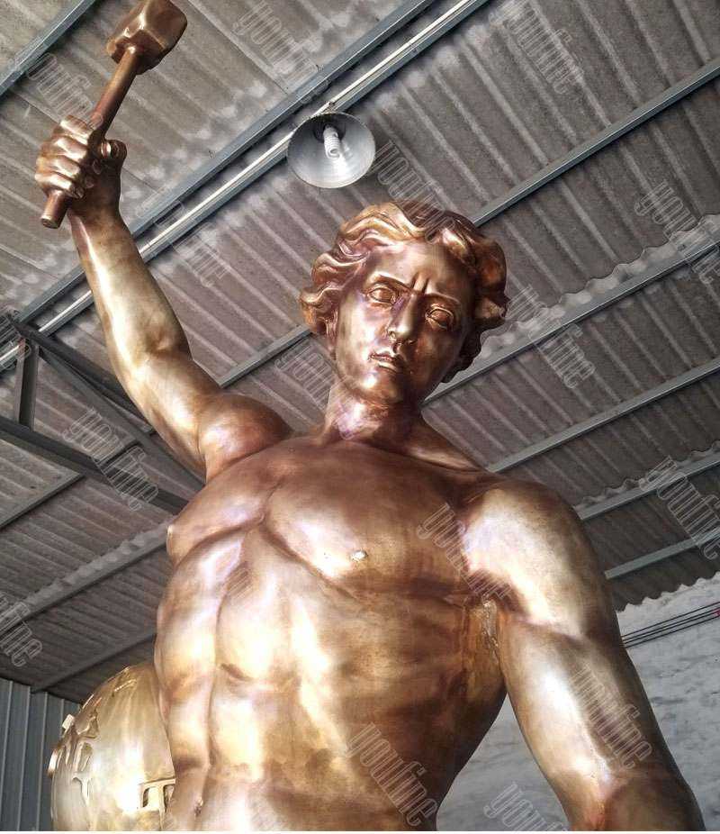 large custom made casting brass bobbie carlyle self made man replica outdoor bronze figure statue design for sale