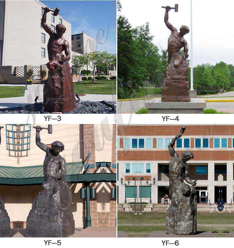 large famous bronze self made man statue design for sale