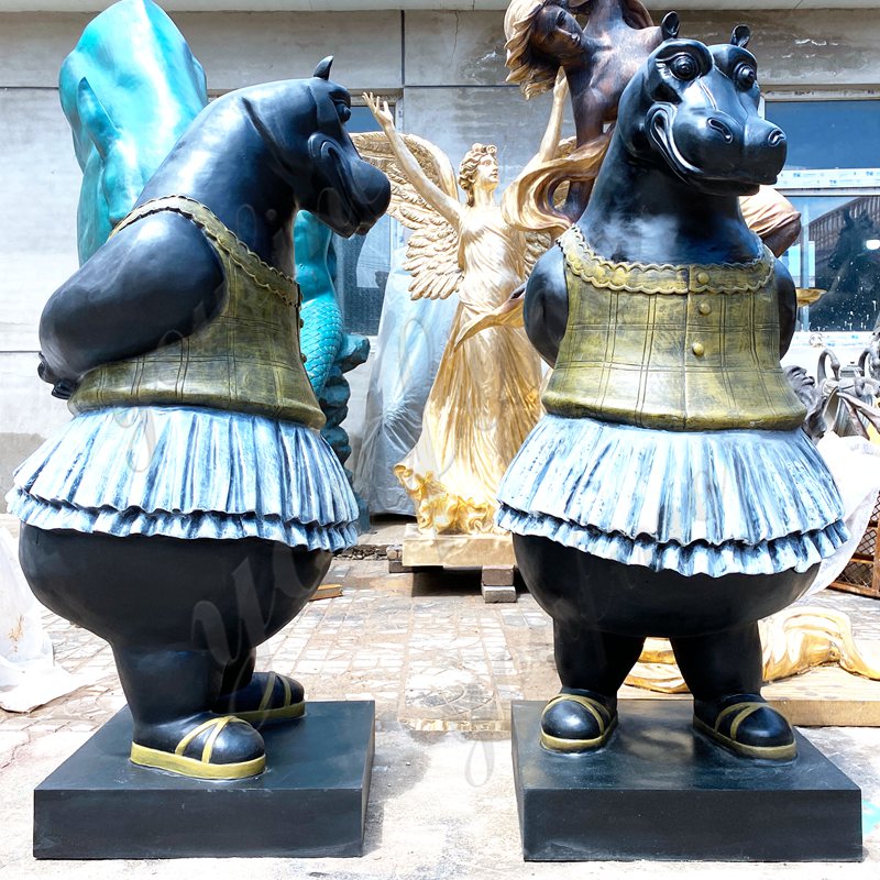 large hippo statue