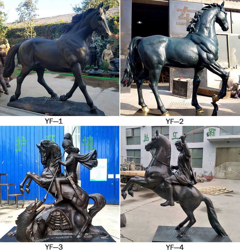 life size horse garden sculpture for sale