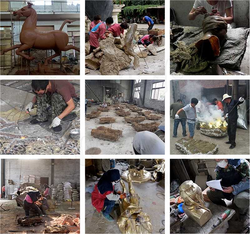 lost-wax-process-of-making-bronze-horse-sculpture