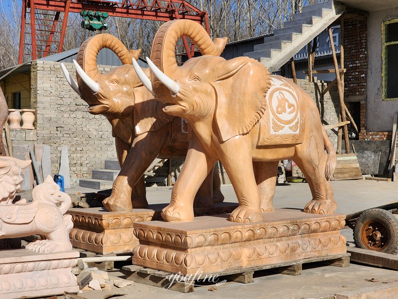 marble elephant statue -YouFine Sculpture 