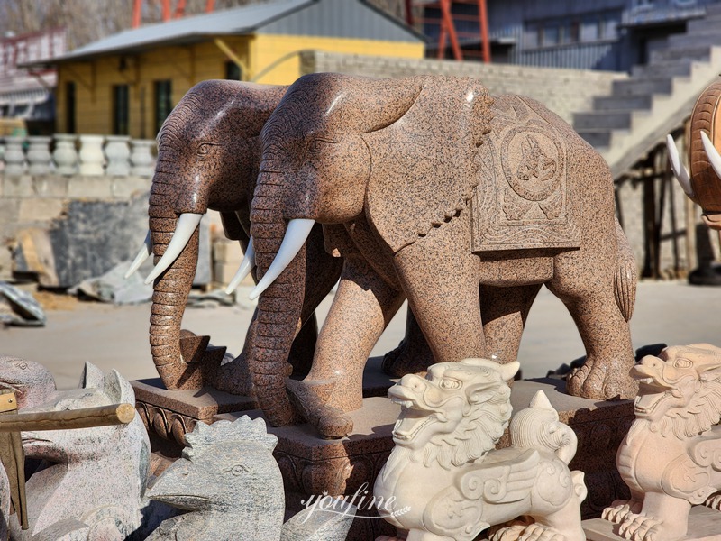 marble elephant statue -YouFine Sculpture 