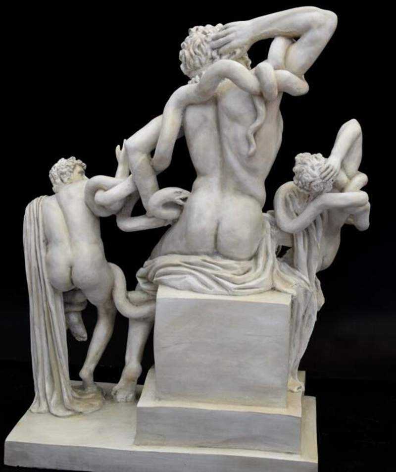 white marble sculpture laocoon,