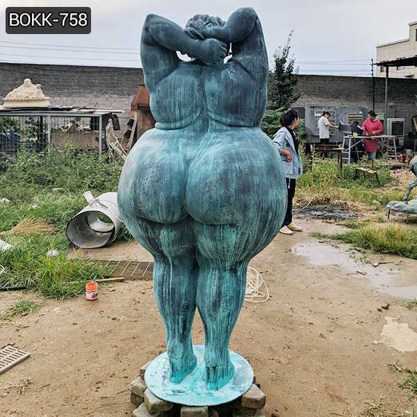 Bronze Fat Lady Statue Design for Our Artist Customer