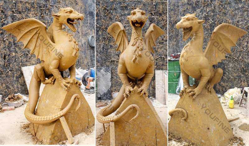 Classical Western Bronze Dragon Statue for Outdoor Decoration Supplier