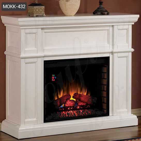 Contemporary White Marble Fireplace Surrounds