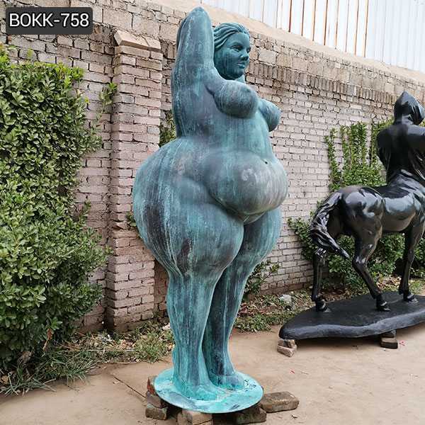 Custom Made Bronze Fat Lady Statue