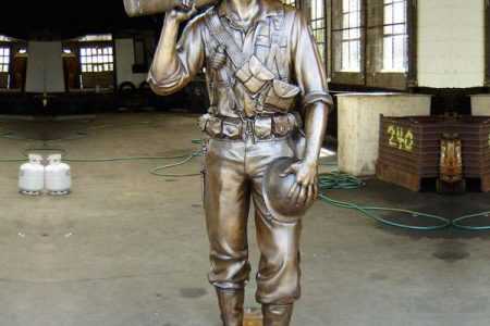 Custom Made Casting Bronze Memorial Soldier Statue for Sale BOKK-54