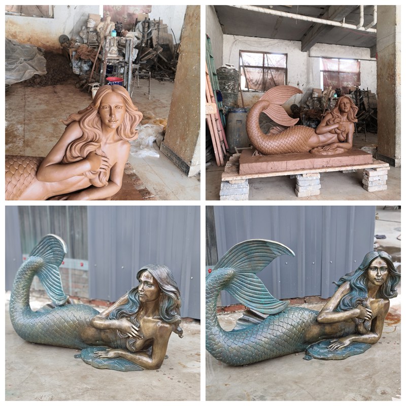high quality Elegant Mermaid Statue Pools