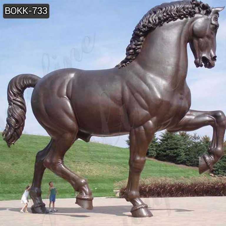 Giant Antique Bronze Horse Statue for Outdoor Decor Manufacturer BOKK733YouFine Sculpture